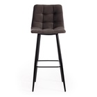 Стул барный CHILLY 7095, ткань, цвет barkhat 14(тёмно - серый)/чёрный - Фото 1