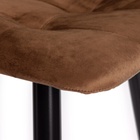 Стул барный CHILLY 7095, ткань, цвет barkhat 12 (коричневый)/чёрный - Фото 5