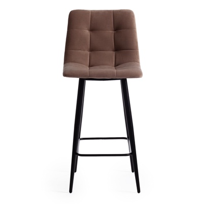 Стул полубарный CHILLY 7095пб, со спинкой, ткань, цвет бежевый barkhat 5/чёрный