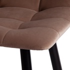 Стул полубарный CHILLY 7095пб, со спинкой, ткань, цвет бежевый barkhat 5/чёрный - Фото 5