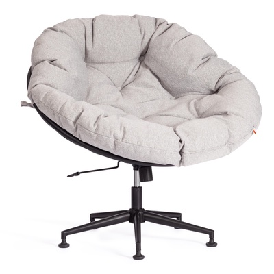 Кресло CLOUDE, рогожка/металл, серо-бежевый