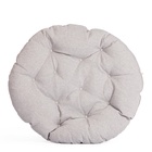 Кресло CLOUDE, рогожка/металл, серо-бежевый - Фото 5