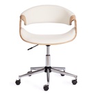 Кресло офисное для оператора BEND, экокожа/дерево, цвет натуральный/белый - Фото 1