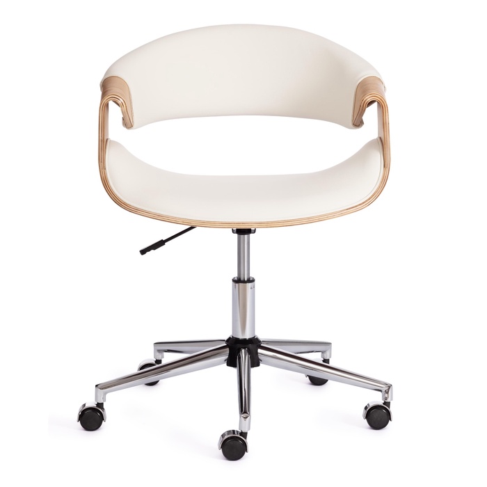 Кресло офисное для оператора BEND, экокожа/дерево, цвет натуральный/белый - Фото 1