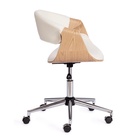 Кресло офисное для оператора BEND, экокожа/дерево, цвет натуральный/белый - Фото 3