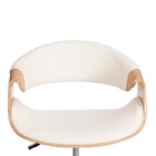 Кресло офисное для оператора BEND, экокожа/дерево, цвет натуральный/белый - Фото 5