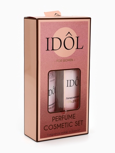 УЦЕНКА Подарочный набор женский IDOL pour femme: гель для душа 250 мл + крем-лосьон, 200 мл