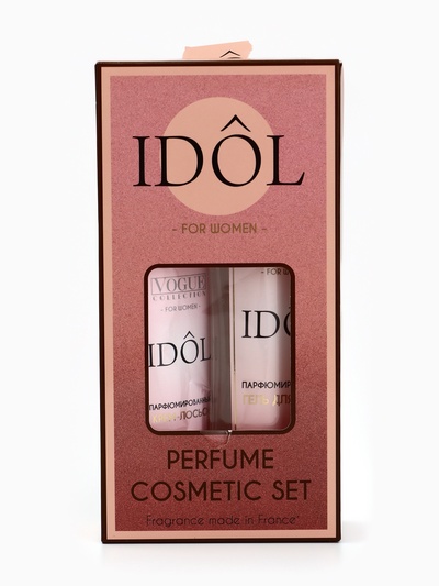 УЦЕНКА Подарочный набор женский IDOL pour femme: гель для душа 250 мл + крем-лосьон, 200 мл