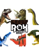 Уценка Игрушка - сюрприз Funny Box «Динозавры»: фигурка, наклейки - Фото 2
