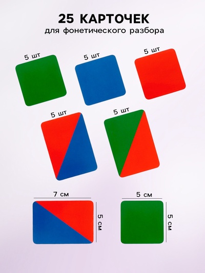 Карточки набор «Звукобуквенные карточки для фонетического разбора», 36 шт.