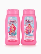 Набор детский «Самая красивая», гель-пена 250 мл, шампунь 250 мл, мочалка 25 г, Чистое счастье - Фото 4