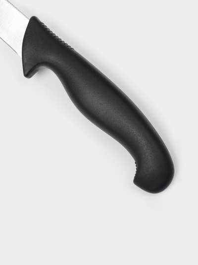 Нож кухонный для овощей Sharp, лезвие 8.5 см, нержавеющая сталь, чёрная ручка