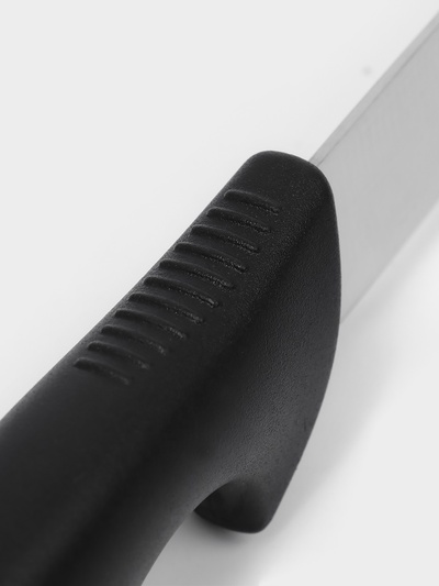 Нож кухонный для овощей Sharp, лезвие 8.5 см, нержавеющая сталь, чёрная ручка
