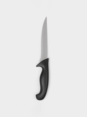 Нож кухонный обвалочный Sharp, лезвие 15.2 см, нержавеющая сталь, чёрная ручка