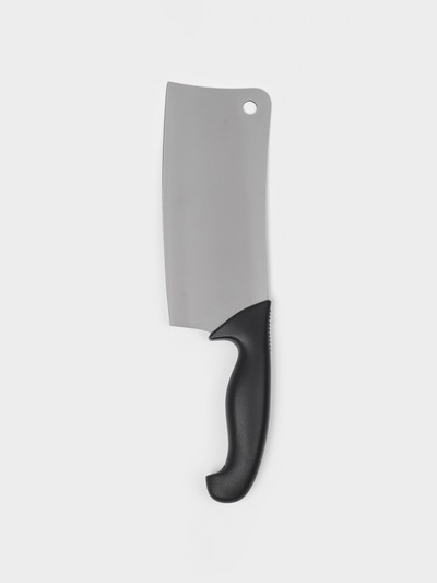 Топорик кухонный для рубки мяса Sharp, лезвие 17.8 см, нержавеющая сталь, чёрная ручка