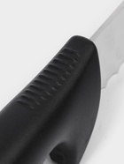 Нож кухонный для хлеба Sharp, лезвие 24.5 см, нержавеющая сталь, чёрная ручка 10749776 - фото 319829339