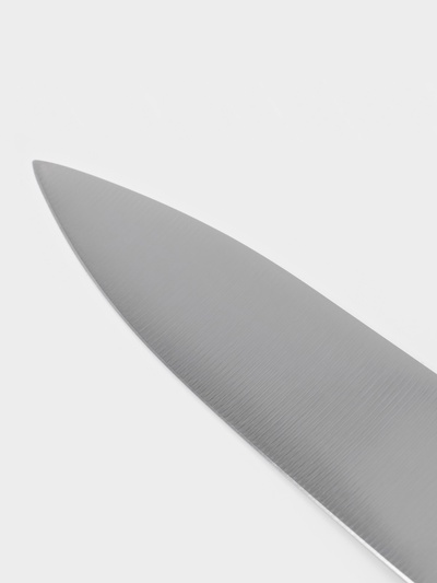 Нож кухонный шеф Sharp, лезвие 30.5 см, нержавеющая сталь, чёрная ручка