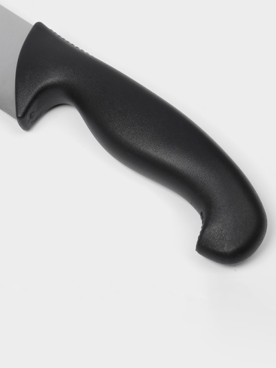 Нож кухонный для донер-кебаба Sharp, лезвие 38 см, нержавеющая сталь, чёрная ручка