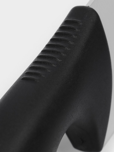 Нож кухонный для донер-кебаба Sharp, лезвие 38 см, нержавеющая сталь, чёрная ручка