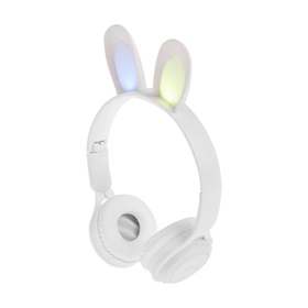 {{photo.Alt || photo.Description || 'УЦЕНКА Наушники детские, беспроводные, накладные, с ушками зайца, Y08R, Bluetooth=5.1, с микрофоном, с подсветкой, 400 мАч, белые'}}