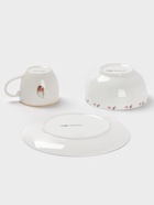 Набор детской посуды Доляна «Лисенок», 3 предмета: кружка 200 мл, миска 600 мл, тарелка d=20.5 см, фарфор, оранжевый - Фото 3