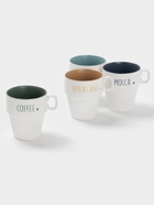 Набор кружек Доляна «Кофейная карта», 4 шт., 315 мл, 11×8.5×10 см, фарфор, белый - Фото 2