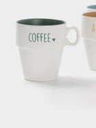 Набор кружек Доляна «Кофейная карта», 4 шт., 315 мл, 11×8.5×10 см, фарфор, белый - Фото 4