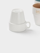 Набор кружек Доляна «Кофейная карта», 4 шт., 315 мл, 11×8.5×10 см, фарфор, белый - Фото 5