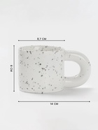 Кружка Доляна «Сплэш», 350 мл, 14×8.8×8 см, фарфор, белая - Фото 2