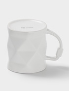 Кружка Доляна «Геометрия», фарфор, 400 мл, 12.5×9×10 см, фарфор, белая - Фото 3