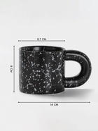 Кружка Доляна «Сплэш», 350 мл, 14×8.5×8.2 см, фарфор, чёрная - Фото 2