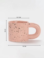 Кружка Доляна «Сплэш», 350 мл, 14×8.7×8 см, фарфор, персиковая - Фото 2