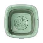 УЦЕНКА Портативная мини-стиральная машина LWM-04 с ведром 6 л, складная, зелёная - Фото 8