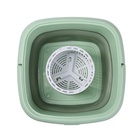 УЦЕНКА Портативная мини-стиральная машина LWM-04 с ведром 6 л, складная, зелёная - Фото 9