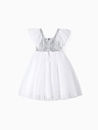 Платье нарядное для девочки KAFTAN с крылышками, белое, рост 128-134 см 10516844