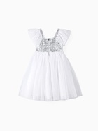 Платье нарядное для девочки KAFTAN с крылышками, белое, рост 134-140 см - фото 23586722