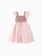 Платье нарядное для девочки KAFTAN с крылышками, нежно-розовое, рост 128-134 см - фото 23586734