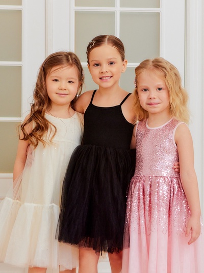 Платье детское нарядное KAFTAN, рост 90 см, сиреневое