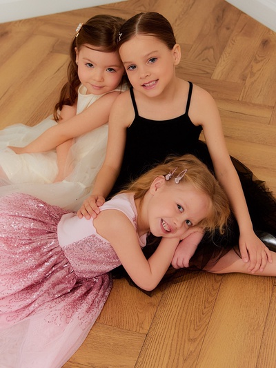 Платье нарядное для девочки KAFTAN с пайетками, сиреневое, рост 116-122 см