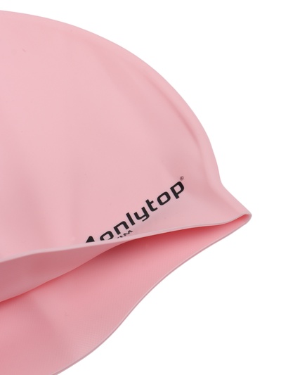 Шапочка для плавания взрослая ONLYTOP, силиконовая, 46 г, обхват 54-60 см, розовая