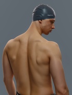 Шапочка для плавания взрослая ONLYTOP, силиконовая, 56 г, обхват 54-60 см, чёрная - Фото 2