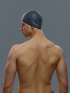 Шапочка для плавания взрослая ONLYTOP, силиконовая, 56 г, обхват 54-60 см, чёрная - Фото 5