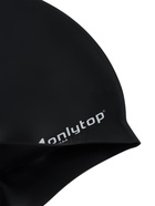 Шапочка для плавания взрослая ONLYTOP, силиконовая, 56 г, обхват 54-60 см, чёрная - Фото 8