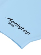 Шапочка для плавания взрослая ONLYTOP, силиконовая, 56 г, обхват 54-60 см, голубая - Фото 4