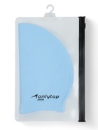 Шапочка для плавания взрослая ONLYTOP, силиконовая, 56 г, обхват 54-60 см, голубая - Фото 5