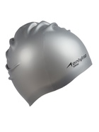 Шапочка для плавания взрослая ONLYTOP, силиконовая, 56 г, обхват 54-60 см, серая - Фото 2