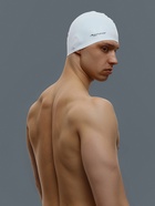 Шапочка для плавания взрослая ONLYTOP, силиконовая, 56 г, обхват 54-60 см, белая - Фото 2
