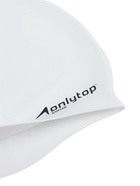 Шапочка для плавания взрослая ONLYTOP, силиконовая, 56 г, обхват 54-60 см, белая - Фото 8