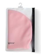 Шапочка для плавания взрослая ONLYTOP, для длинных волос, силиконовая, обхват 54-60 см, розовая - Фото 5