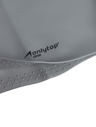Шапочка для плавания взрослая ONLYTOP, для длинных волос, силиконовая, обхват 54-60 см, серая - Фото 3